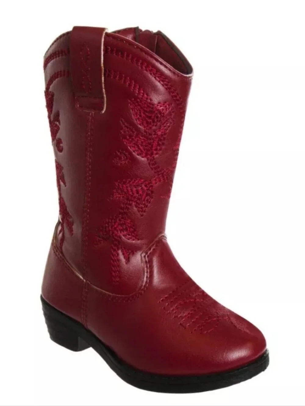 Kensie GirlGirls' Zip-up Boot with Heel Size 4